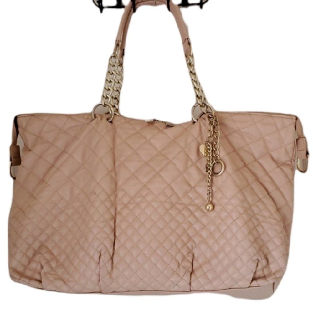 Lionel Quilted Bag Tote Travel Carry On Weekender Overnight Shoulder WOMEN'S